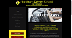 Desktop Screenshot of needhamdrivingschool.com